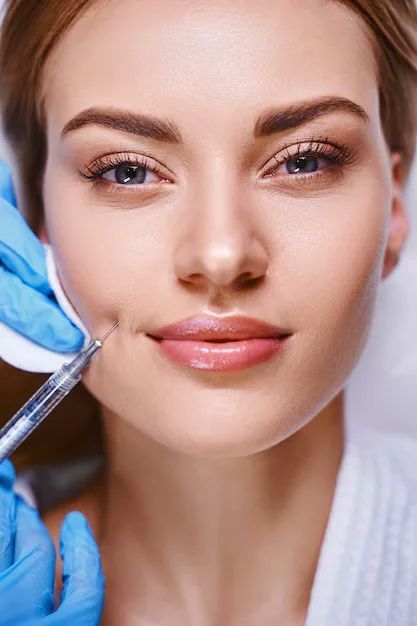 صورة حقن RRS مع دكتورة نجلاء الزغبي في مركز لاروز بنها لعلاج الهالات السوداء