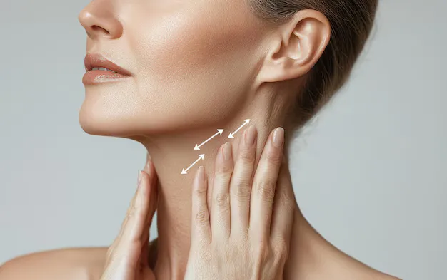 شد ترهلات الرقبة بدون جراحة للحصول على مظهر شبابي مشدود