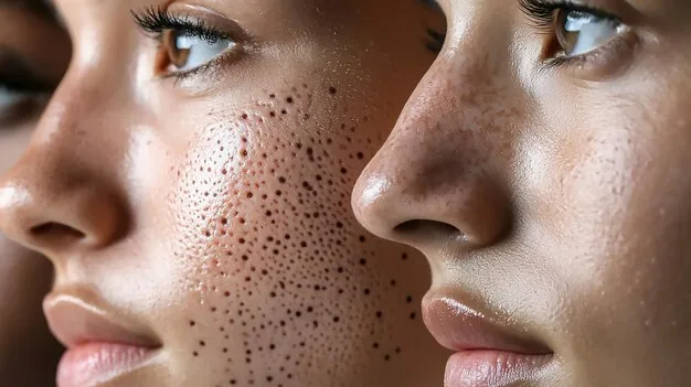 علاج الرؤوس السوداء في الوجه قبل وبعد الجلسة