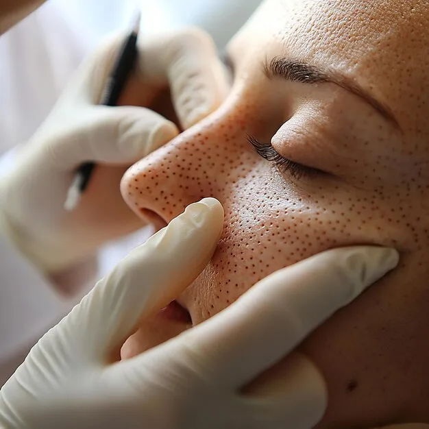 علاج الرؤوس السوداء في الوجه للبشرة الدهنية والمختلطة